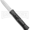 AKC 007 Concord Black OTF Automatic Knife - Satin Dagger -Akc AKC 007 Concord Auto Black Satin Dagger BHQ 158279 jr large