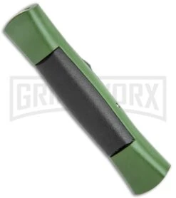 AKC 007 Concord NATO Military Dagger OTF Auto Knife Green/Black - Satin -Akc AKC 007 Concord NATO Military Green Black Dagger OTF Auto Satin Flat BHQ 118419 jr side large