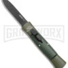 AKC 007 Concord NATO Military Green OTF Automatic Knife - Black Flat