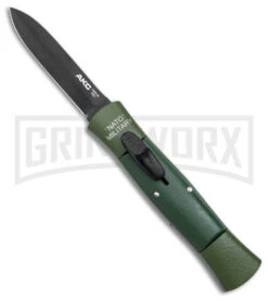 Akc 21 AKC 007 Concord NATO Military OD Green OTF Automatic Knife - Black Dagger