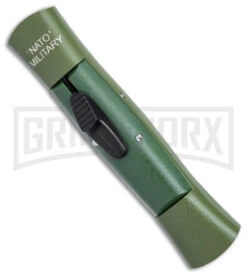 Akc -Akc AKC 007 Concord NATO Military OTF Auto OD Green Black Dagger BHQ 158254 jr spine large