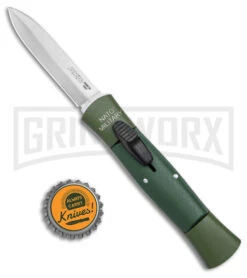 AKC 007 Concord NATO Military OD Green OTF Automatic Knife - Satin Dagger -Akc AKC 007 Concord NATO Military OTF Auto OD Green Satin Dagger BHQ 158343 jr bottlecap large