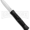 AKC Concord Black OTF Automatic Knife - Dagger Satin -Akc AKC 007 Concord OTF Black Satin Dagger GX 30503 jr large
