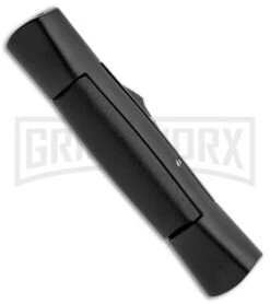 AKC Concord Black OTF Automatic Knife - Dagger Satin -Akc AKC 007 Concord OTF Black Satin Dagger GX 30503 jr side large