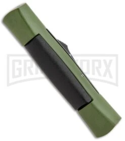 AKC 007 Concord Green/Black OTF Automatic Knife - Dagger Satin -Akc AKC 007 Concord OTF Green Satin Dagger GX 30502 jr side large