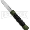 AKC 007 Concord Green/Black OTF Automatic Knife - Flat Satin -Akc AKC 007 Concord OTF Green Satin Flat GX 30501 jr large