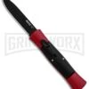 AKC 007 Concord Red/Black OTF Automatic Knife - Flat Black 2 AKC 007 Concord Red/Black OTF Automatic Knife - Flat Black -Akc AKC 007 Concord OTF Red Black Flat GX 30499 jr large