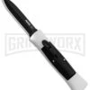 AKC 007 Concord White/Black OTF Automatic Knife - Dagger Black 2 AKC 007 Concord White/Black OTF Automatic Knife - Dagger Black -Akc AKC 007 Concord OTF White Black Dagger GX 30494 jr large