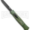 AKC 077 Concord NATO Military Green OTF Automatic Knife - Black Plain -Akc AKC 077 Concord OTF Auto NATO Military Green Black Flat BHQ 50796 jr large