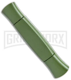 AKC 077 Concord NATO Military Green OTF Automatic Knife - Black Plain -Akc AKC 077 Concord OTF Auto NATO Military Green Black Flat BHQ 50796 jr side large