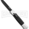 AKC 077 Concord Polish/Black OTF Automatic Knife - Flat Black Plain -Akc AKC 077 Concord Polish Black flat black plain BP 22707 er large
