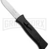 AKC 777 Blackfinger Black OTF Automatic Knife - Dagger Satin Plain -Akc AKC 777 Blackfinger Dagger OTF Auto Black Satin BHQ 50807 jr large