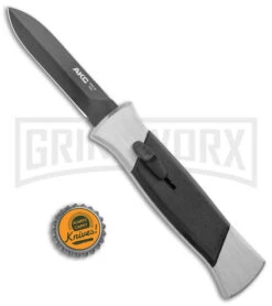 AKC 777 Blackfinger Brushed Aluminum OTF Automatic Knife - Dagger Black Plain 9 AKC 777 Blackfinger Brushed Aluminum OTF Automatic Knife - Dagger Black Plain -Akc AKC 777 Blackfinger Dagger OTF Auto Brushed Black BHQ 138853 jr bottlecap large