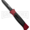 AKC 777 Blackfinger Red/Black OTF Automatic Knife - Black Plain Dagger 1 AKC 777 Blackfinger Red/Black OTF Automatic Knife - Black Plain Dagger -Akc AKC 777 Blackfinger Dagger OTF Automatic Knife Red Black 3.375in Black Flat BHQ 184002 hd large