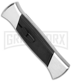 Akc -Akc AKC 777 Blackfinger OTF Auto Brushed Aluminum Black Black Tanto BHQ 153398 jr spine large
