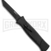 AKC 777 Blackfinger Black OTF Automatic Knife - Black Tanto -Akc AKC 777 Blackfinger Tanto OTF Auto Black Black BHQ 87414 jr large