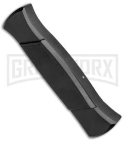AKC 777 Blackfinger Black OTF Automatic Knife - Black Tanto -Akc AKC 777 Blackfinger Tanto OTF Auto Black Black BHQ 87414 jr side large