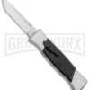AKC 777 Blackfinger Brushed Aluminum OTF Automatic Knife - SW Tanto 2 AKC 777 Blackfinger Brushed Aluminum OTF Automatic Knife - SW Tanto -Akc AKC 777 Blackfinger Tanto OTF Auto Brushed Aluminum SW BHQ 87412 jr 2 large