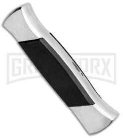 AKC 777 Blackfinger Brushed Aluminum OTF Automatic Knife - SW Tanto 7 AKC 777 Blackfinger Brushed Aluminum OTF Automatic Knife - SW Tanto -Akc AKC 777 Blackfinger Tanto OTF Auto Brushed Aluminum SW BHQ 87412 jr side 2 large