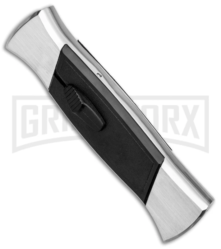 AKC 777 Blackfinger Brushed Aluminum OTF Automatic Knife - SW Tanto 3 AKC 777 Blackfinger Brushed Aluminum OTF Automatic Knife - SW Tanto - Image 2