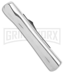 AKC Concord Polish/Black OTF Automatic Knife - Satin Plain -Akc AKC Concord Polish Black OTF Automatic Knife Satin Plain GX 41618 hd side large