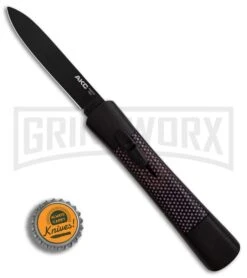 AKC Concord Sim Carbon Fiber OTF Automatic Knife - Flat Black -Akc AKC Concord Sim Carbon Fiber black flat BHQ 90291 er bottlecap large