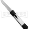 AKC Concord Black/White OTF Automatic Knife - Tanto Satin Plain 1 AKC Concord Black/White OTF Automatic Knife - Tanto Satin Plain -Akc AKC Concord Tanto Black White Satin BHQ 90287 er large