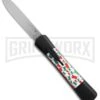 AKC Concord Italy Flag OTF Automatic Knife - Flat Satin Plain -Akc AKC Concord italy flag flat satin BHQ 75609 jr large