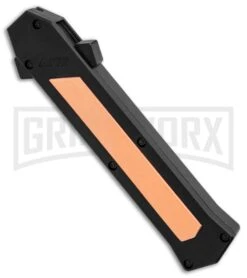 AKC F-16 Copper D/A OTF Automatic Knife - Dagger Satin Plain -Akc AKC F 16 BHQ Exclusive Copper Dagger Satin Plain GX 30993 er spine large