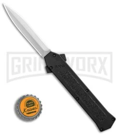 AKC F-16 Black D/A OTF Automatic Knife - Dagger Satin Plain 9 AKC F-16 Black D/A OTF Automatic Knife - Dagger Satin Plain -Akc AKC F 16 Black DA Dagger Satin Plain GX 30994 er bottlecap large