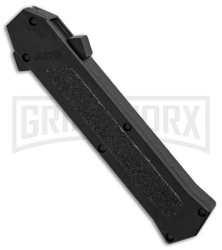 AKC F-16 Black D/A OTF Automatic Knife - Dagger Satin Plain 5 AKC F-16 Black D/A OTF Automatic Knife - Dagger Satin Plain - Image 3