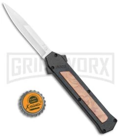 AKC F-16 Black/Wood D/A OTF Automatic Knife - Bayo Satin Plain 9 AKC F-16 Black/Wood D/A OTF Automatic Knife - Bayo Satin Plain -Akc AKC F 16 Black Wood DA OTF Auto Bayo Satin Plain BP 24620 jr bottlecap large