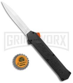 AKC F-16 Black D/A OTF Automatic Knife + Orange Button - Bayo Satin Plain 9 AKC F-16 Black D/A OTF Automatic Knife + Orange Button - Bayo Satin Plain -Akc AKC F 16 DA Bayo OTF Auto Black Orange Button Satin BHQ 102935 jr bottlecap large