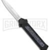 AKC F-16 Weave D/A OTF Automatic Knife - Bayo Satin Plain -Akc AKC F 16 DA Bayo OTF Auto Knife Weave Satin BHQ 131607 jr large