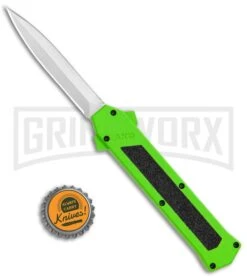 AKC F-16 Neon Green D/A OTF Automatic Knife - Dagger Satin Plain 9 AKC F-16 Neon Green D/A OTF Automatic Knife - Dagger Satin Plain -Akc AKC F 16 DA Dagger OTF Auto Neon Green Satin BHQ 113380 jr bottlecap large