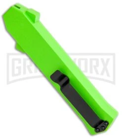 AKC F-16 Neon Green D/A OTF Automatic Knife - Dagger Satin Plain 8 AKC F-16 Neon Green D/A OTF Automatic Knife - Dagger Satin Plain -Akc AKC F 16 DA Dagger OTF Auto Neon Green Satin BHQ 113380 jr side large