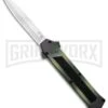 AKC F-16 OD Green Camo D/A OTF Automatic Knife - Bayo Satin Plain -Akc AKC F 16 DA Dagger OTF Auto OD Green Camo Satin BHQ 125319 jr large