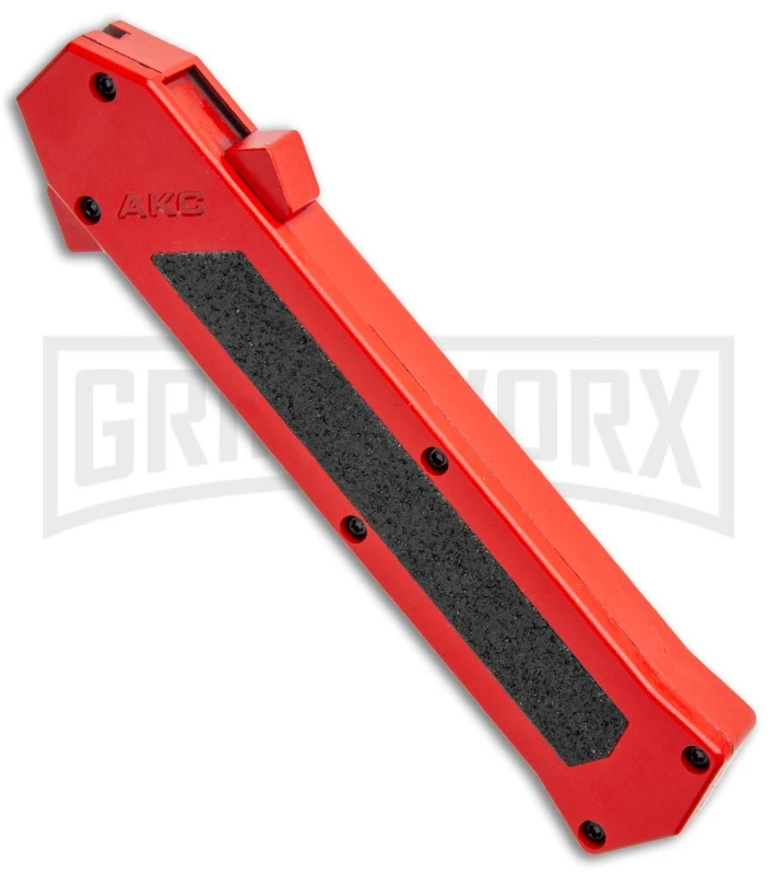 AKC F-16 Red D/A Dagger OTF Automatic Knife - Dagger Two Tone Plain 4 AKC F-16 Red D/A Dagger OTF Automatic Knife - Dagger Two Tone Plain - Image 2