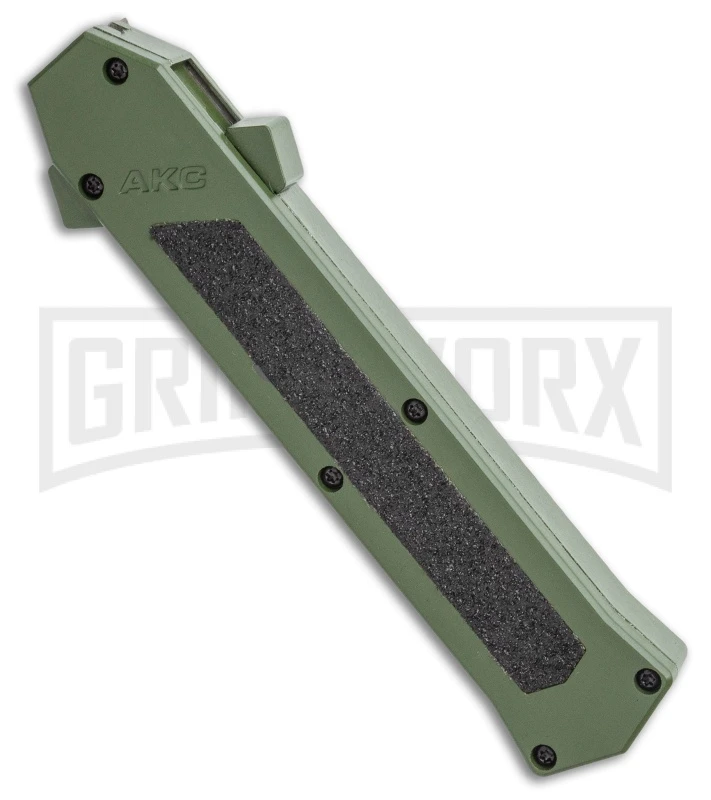 AKC F-16 OD Green D/A OTF Automatic Knife - Bayo Two TonePlain 4 AKC F-16 OD Green D/A OTF Automatic Knife - Bayo Two TonePlain - Image 2