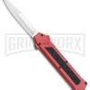 AKC F-16 Red D/A OTF Automatic Knife - Bayo Satin Plain -Akc AKC F 16 Red DA OTF Bayo Satin Plain BP 23854 jr large