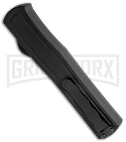 AKC F-20 Black CF D/A OTF Automatic Knife - Spear Point Satin Plain 8 AKC F-20 Black CF D/A OTF Automatic Knife - Spear Point Satin Plain -Akc AKC F 20 DA Dagger OTF Auto Black CF Satin BHQ 140496 jr side large