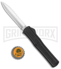AKC F-20 Black D/A OTF Automatic Knife - Satin Dagger Plain 9 AKC F-20 Black D/A OTF Automatic Knife - Satin Dagger Plain -Akc AKC F 20 DA Dagger OTF Auto Black Satin BHQ 141074 jr bottlecap 2 large
