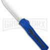 AKC F-20 Blue D/A OTF Automatic Knife - Spear Point Satin Plain