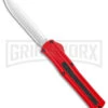 AKC F-20 Red D/A OTF Automatic Knife - Satin Plain 1 AKC F-20 Red D/A OTF Automatic Knife - Satin Plain -Akc AKC F 20 DA Dagger OTF Auto Red Satin BHQ 140483 jr large