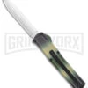 AKC F-20 Camo D/A OTF Automatic Knife - Spear Point Satin Plain -Akc AKC F 20 DA SP OTF Auto Camo Satin BHQ 141095 jr large