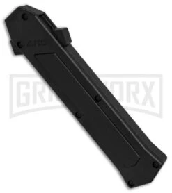 AKC F-16 Black Inlay D/A OTF Automatic Knife - Bayo Satin Plain 8 AKC F-16 Black Inlay D/A OTF Automatic Knife - Bayo Satin Plain -Akc AKC F16 DA Bayonet Black Inlay satin BHQ 79503 er spine large