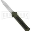 AKC F-16 OD Green D/A OTF Automatic Knife - Bayo Satin Plain -Akc AKC F16 OD Green DA Bayo Satin Plain BP 25690 er large