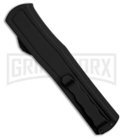 AKC F-20 D/A Dagger Black Aluminum OTF Automatic Knife - Two Tone Plain 8 AKC F-20 D/A Dagger Black Aluminum OTF Automatic Knife - Two Tone Plain -Akc AKC F20 DA Dagger OTF AK Black Alum 3in Two Tone BHQ 178763 td side large