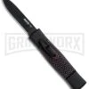 AKC Minion Concord Black/Sim Carbon Fiber OTF Automatic Knife - Black Flat