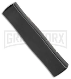 AKC Minion Concord Snake Skin OTF Automatic Knife - Dagger Black Plain -Akc AKC Minion Concord OTF Auto Snake Skin Black Dagger BHQ 173568 jr side large